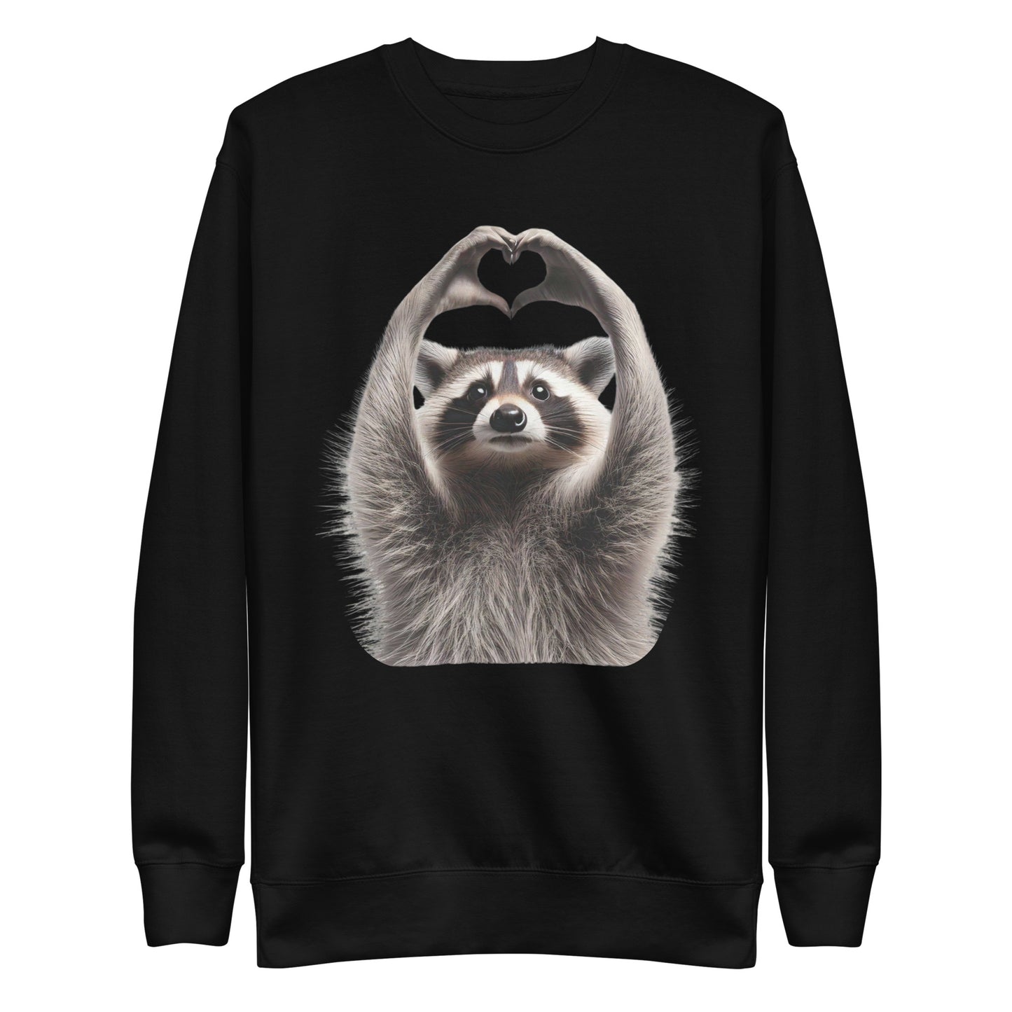 Raccoon Heart Hands