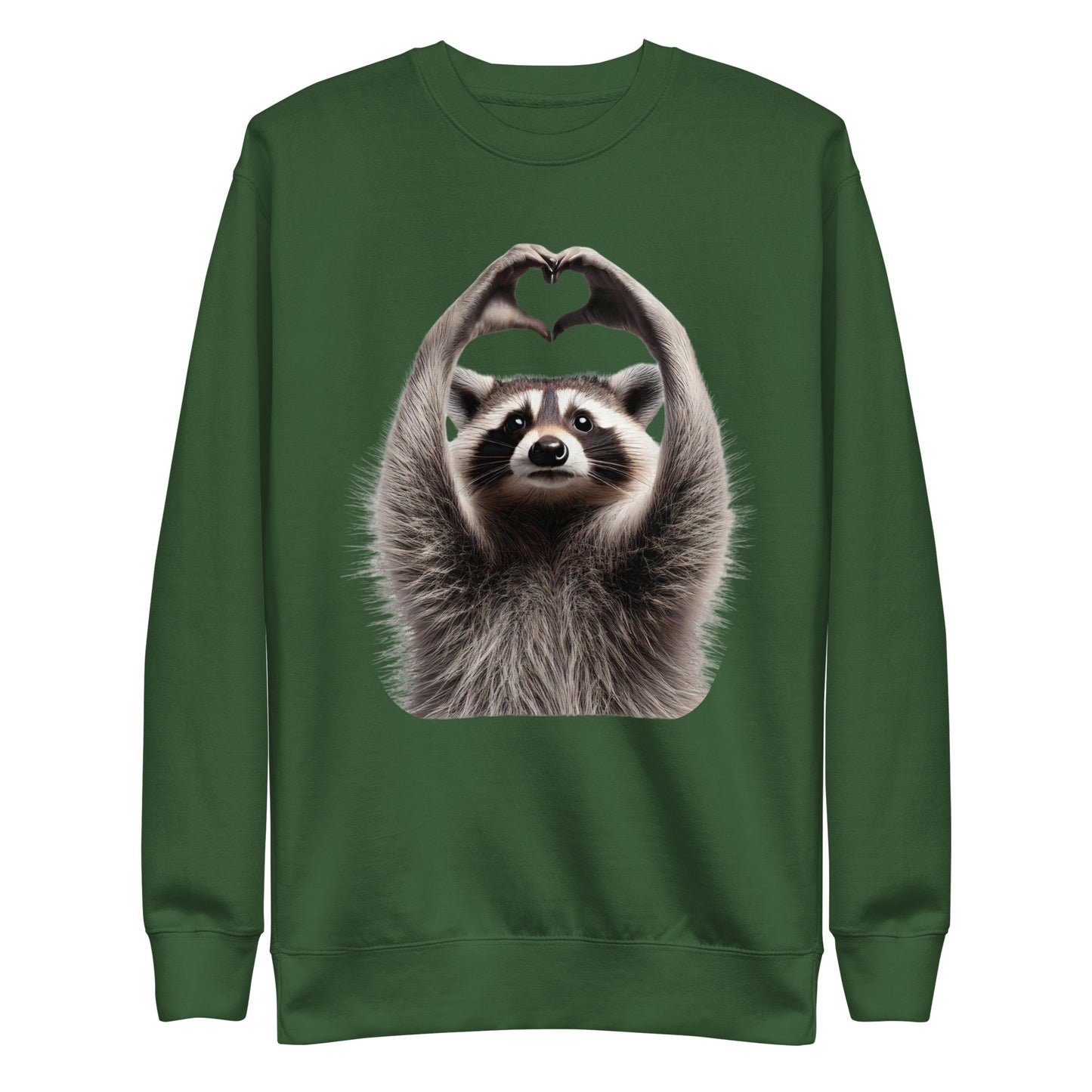 Raccoon Heart Hands